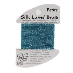 Rainbow Gallery Silk Lame Braid Petite - 238 Teal Zeal