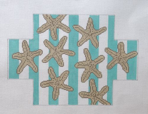 J. Child Designs Starfish Brick Needlepoint Canvas
