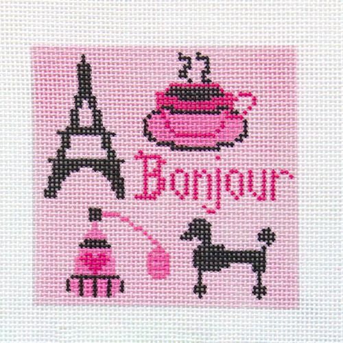 The Meredith Collection Bonjour Needlepoint Canvas