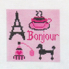 The Meredith Collection Bonjour Needlepoint Canvas