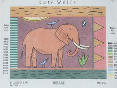 PLD Designs Wells - Elephant Needlepoint Canvas