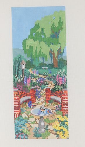 Ruth Schmuff Courtyard Garden Needlepoint Canvas