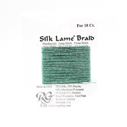 Rainbow Gallery Silk Lame Braid 18 - 256 Desert Sage