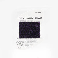 Rainbow Gallery Silk Lame Braid 18 - 261 Eggplant