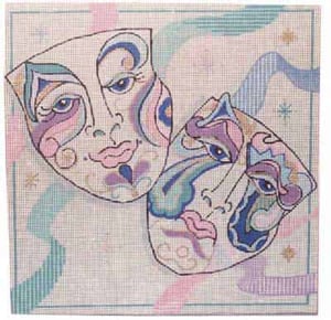 The Meredith Collection Treglown Designs Masks Needlepoint Canvas