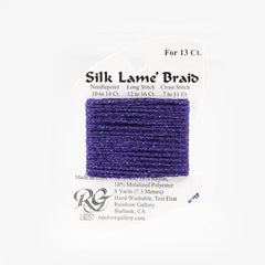 Rainbow Gallery Silk Lame Braid 13 - 257 Boysenberry