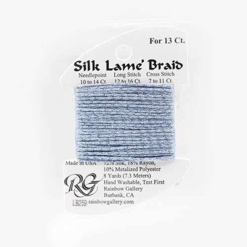 Rainbow Gallery Silk Lame Braid 13 - 259 Blue Topaz