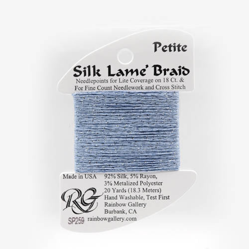 Rainbow Gallery Silk Lame Braid Petite - 259 Blue Topaz