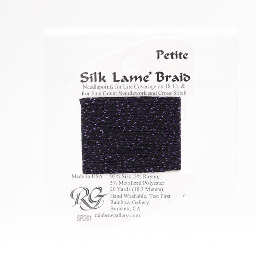 Rainbow Gallery Silk Lame Braid Petite - 261 Eggplant