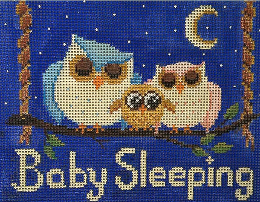 Alice Peterson Co. Baby Sleeping Owls Needlepoint Canvas