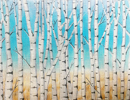 Alice Peterson Co. Birch Trees Needlepoint Canvas
