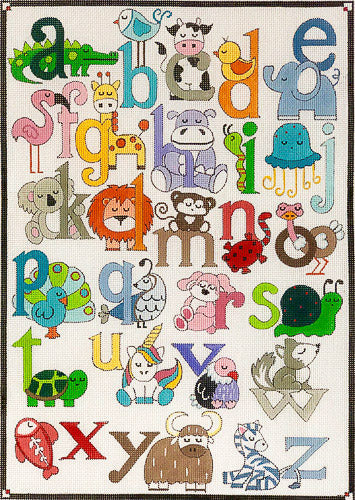 Alice Peterson Co. Animal Alphabet Needlepoint Canvas