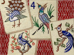 Alice Peterson Co. Birds Mah Johngg Needlepoint Canvas