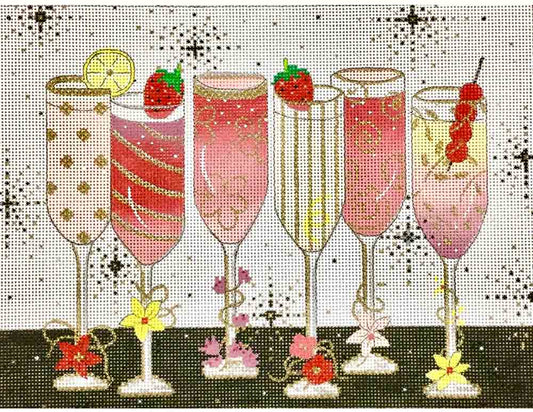 Alice Peterson Co. Champagne Celebration Needlepoint Canvas