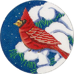 Alice Peterson Co. Cardinal In Tree Ornament Needlepoint Canvas