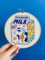 Hook Line & Tinker Milk Complete Embroidery Kit