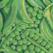 Jean Smith Designs Farmers Market Peas Needlepoint Canvas