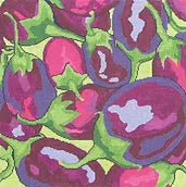 Jean Smith Designs Farmers Market Eggplant Needlepoint Canvas