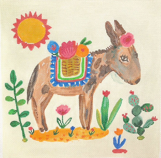 Kate Dickerson Needlepoint Collections Carolyn Gavin Sweet Mule Needlepoint Canvas