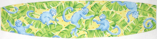 Kate Dickerson Needlepoint Collections Cummerbund Monkeys In Banana Leaves Needlepoint Canvas