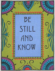 Zecca Be Still And Know Needlepoint Canvas