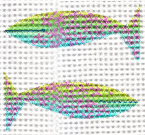 Zecca Anchovy  Needlepoint Canvas