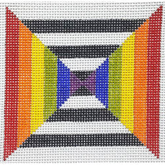 Zecca B&W Rainbow Needlepoint Canvas