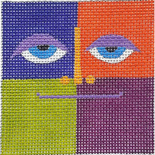 Zecca Blue Eyes Needlepoint Canvas