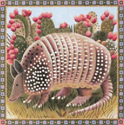 Melissa Shirley Designs Armadillo Needlepoint Canvas