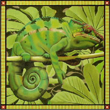 Melissa Shirley Designs Chameleon Needlepoint Canvas