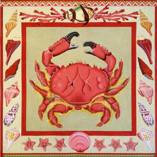 Melissa Shirley Designs Crab Needlepoint Canvas