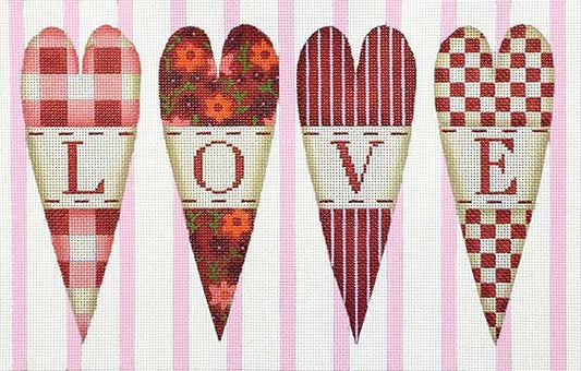 Melissa Shirley Designs "Love" Needlepoint Canvas