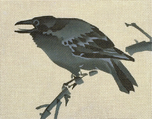 Melissa Shirley Designs Crow Needlepoint Canvas