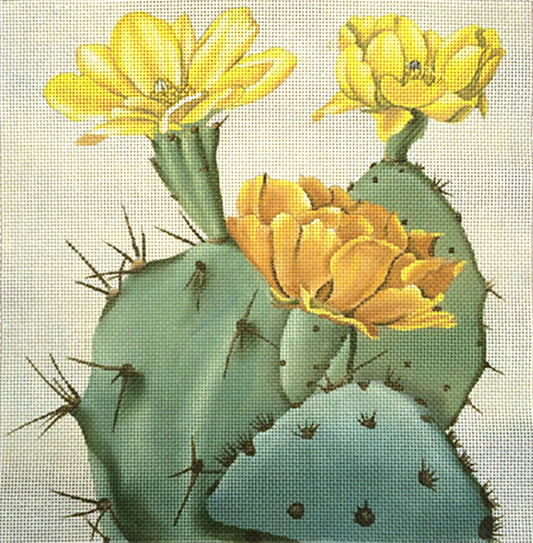 Melissa Shirley Designs Cactus / 3 Blooms Needlepoint Canvas