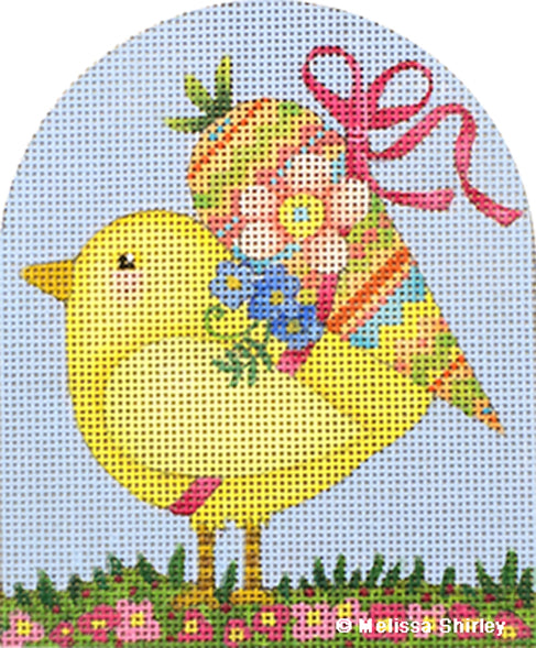 Melissa Shirley Designs Carrot Chick Needlepoint Canvas