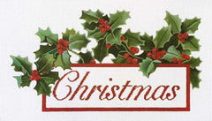 Melissa Shirley Designs Christmas Holly Needlepoint Canvas