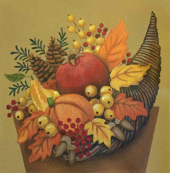 Melissa Shirley Designs Cornucopia Needlepoint Canvas