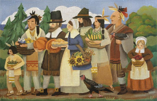 Melissa Shirley Designs 1St Thanksgiving Needlepoint Canvas