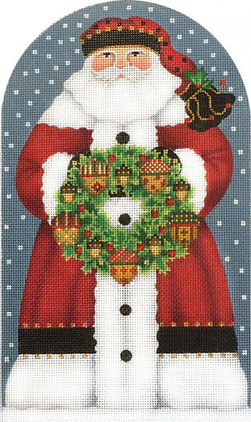Melissa Shirley Designs Acorn Santa Needlepoint Canvas