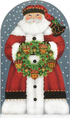 Melissa Shirley Designs Acorn Santa Needlepoint Canvas