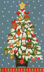 Melissa Shirley Designs Acorn Tree Needlepoint Canvas