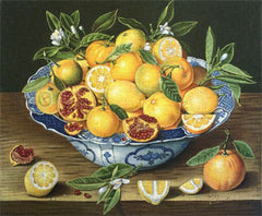 Melissa Shirley Designs Citrus & Pomegranate Needlepoint Canvas