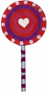 Melissa Shirley Designs Bulls Eye Lollipop 18m MS Needlepoint Canvas