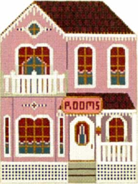 Melissa Shirley Designs Boardinghouse Town 18m MS Needlepoint Canvas