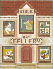 Melissa Shirley Designs Art Gallery Town 18m MS Needlepoint Canvas