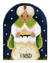 Melissa Shirley Designs 3Rd King 18m MS Needlepoint Canvas