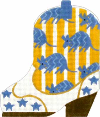 Melissa Shirley Designs Armadillo Boot 18m MS Needlepoint Canvas
