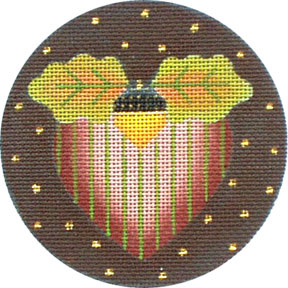 Melissa Shirley Designs Acorn Heart 18m MS Needlepoint Canvas