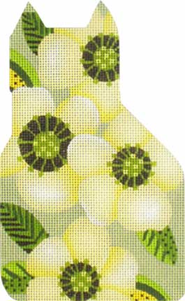 Melissa Shirley Designs Big Blossom/Yellow 13m MS Needlepoint Canvas
