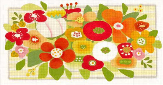 Melissa Shirley Designs Bright Bouquet Plate MS Needlepoint Canvas